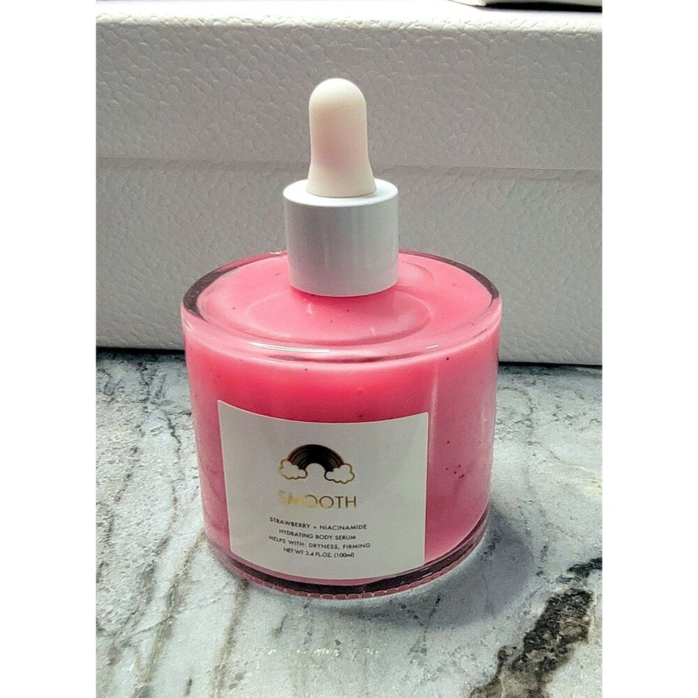 Rainbow Beauty Smooth Strawberry Niacinamide Hydrating Body Serum Firming 3.4 oz